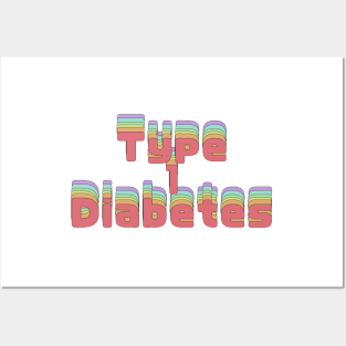 Type1 Diabetes Rainbow Posters and Art